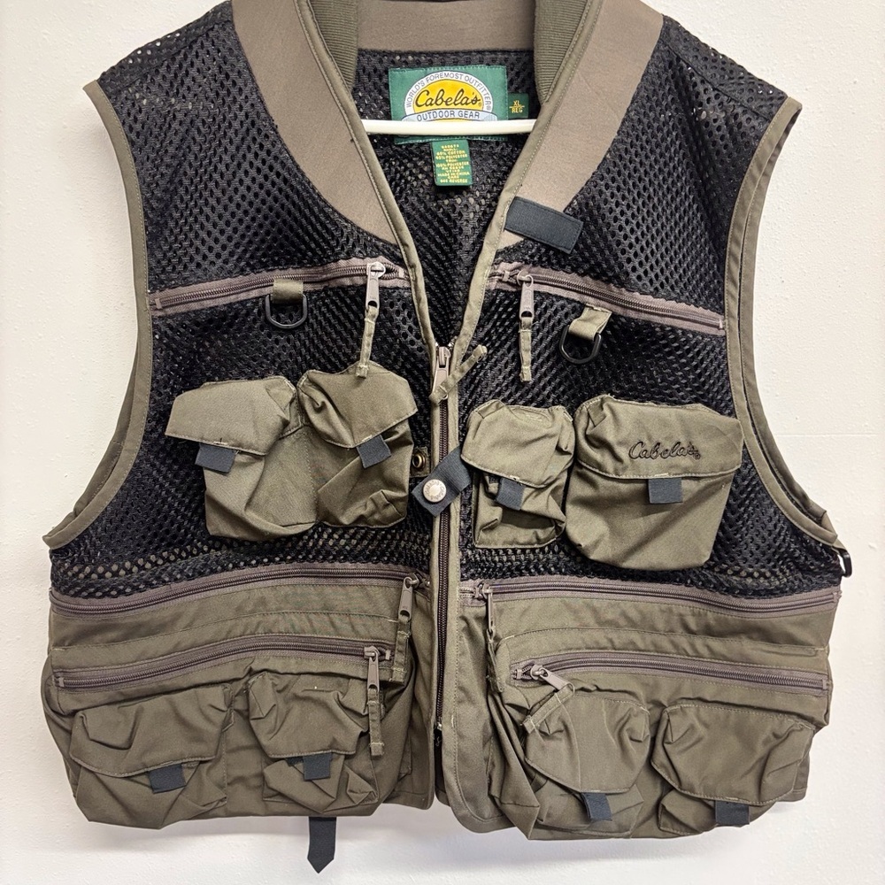 Cabela's Khaki and Black Outdoor Vest